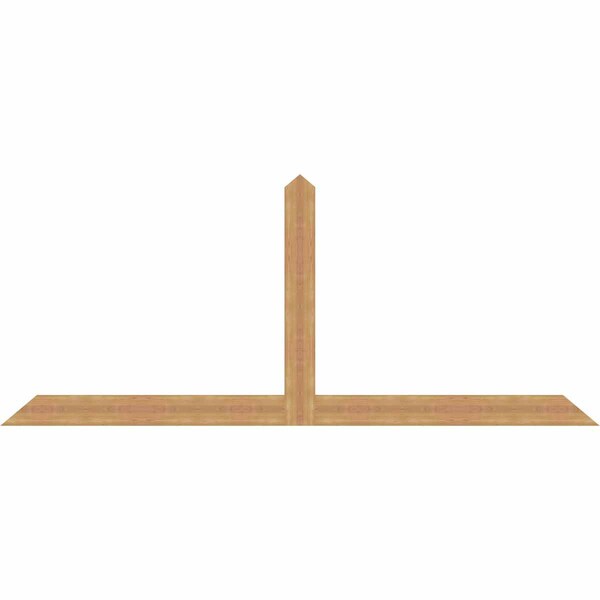 Ekena Millwork Portland Timber Gable Bracket, Western Red Cedar, 108"W x 45"H x 1 1/2"D x 5 1/2"F, 10/12 Pitch GBW108X45X0206POR00SWR - main
